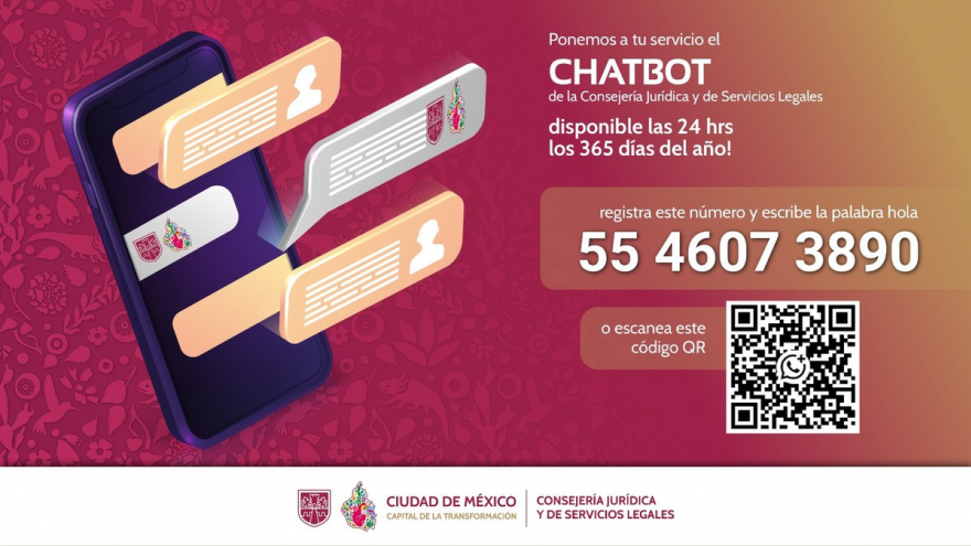 CHATBOT de la Consejería Jurídica y de Servicios Legales